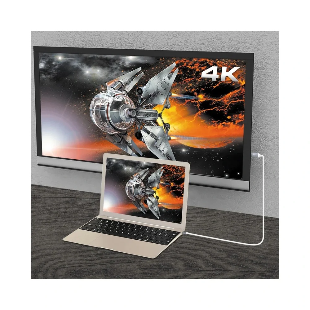 j5create USB-C to HDMI 4K Cable JCC153G‎ – 6ft 18Gbps Video Adapter 4K@60Hz